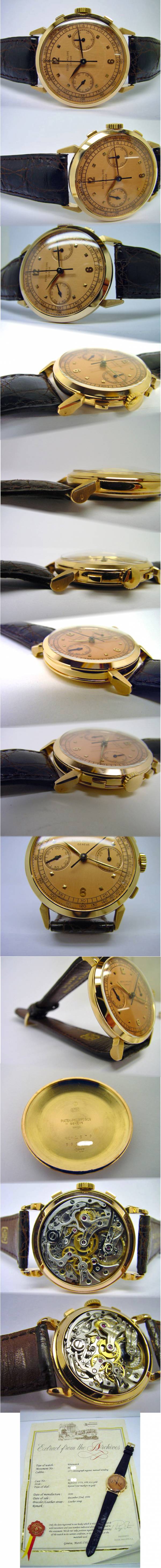 Patek Philippe Chronograph Referenz 1579 in 18k Rosegold